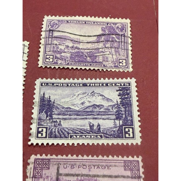 US Stamps Scott 799-802 single set of Territorial Issues 3c M/NH - Picture 2 of 5